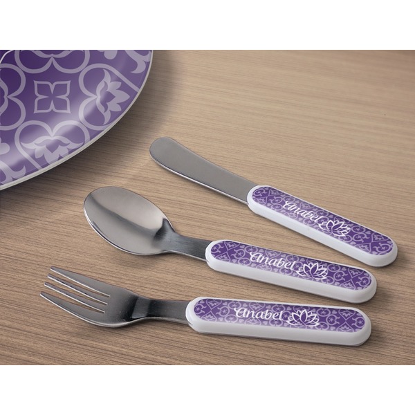 Lotus Flower Kids Flatware w/ Plate