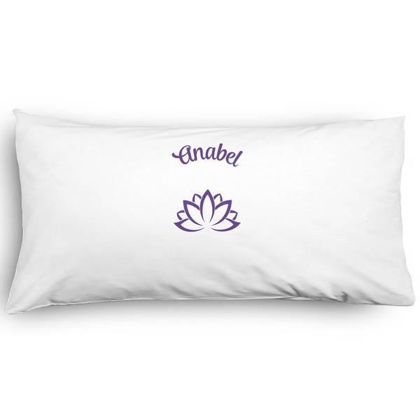 Custom Lotus Flower Pillow Case - King - Graphic (Personalized)
