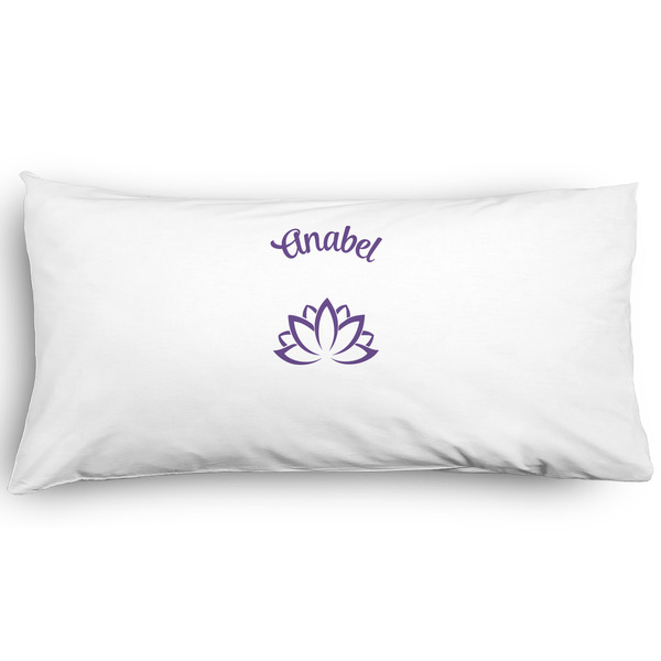 Custom Lotus Flower Pillow Case - King - Graphic (Personalized)