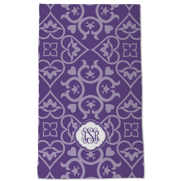 Lotus Flower Kitchen Towel - Poly Cotton - Full Front