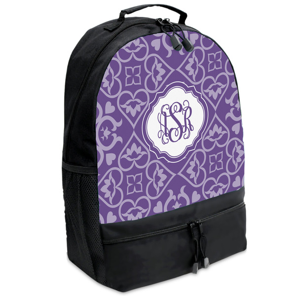 Custom Lotus Flower Backpacks - Black (Personalized)