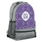 Lotus Flower Large Backpack - Gray - Angled View