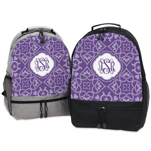 Lotus Flower Large Backpacks - Both