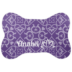 Lotus Flower Bone Shaped Dog Food Mat (Personalized)