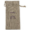 Lotus Flower Large Burlap Gift Bag - Front (Personalized)