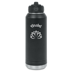Lotus Flower Water Bottles - Laser Engraved (Personalized)