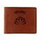 Lotus Flower Leatherette Bifold Wallet (Personalized)