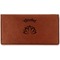 Lotus Flower Leather Checkbook Holder - Main
