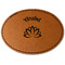 Lotus Flower Leatherette Patches - Oval