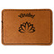 Lotus Flower Leatherette Patches - Rectangle
