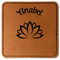 Lotus Flower Leatherette Patches - Square