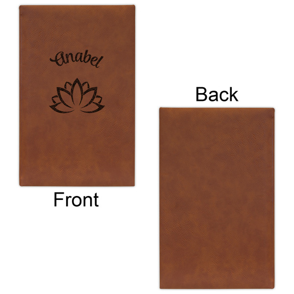Lotus Flower Leatherette Sketchbooks - Small - Single Sided - Front & Back View