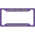 Lotus Flower License Plate Frame (Personalized)