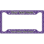 Lotus Flower License Plate Frame (Personalized)