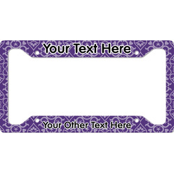 Lotus Flower License Plate Frame - Style A (Personalized)