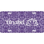 Lotus Flower Front License Plate (Personalized)