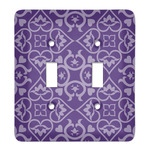 Lotus Flower Light Switch Cover (2 Toggle Plate)