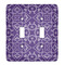 Lotus Flower Light Switch Cover (2 Toggle Plate)