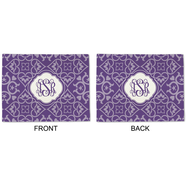 Lotus Flower Linen Placemat - APPROVAL (double sided)