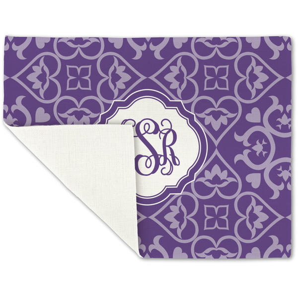 Lotus Flower Linen Placemat - Folded Corner (single side)