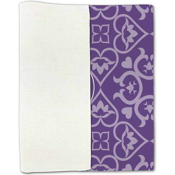 Lotus Flower Linen Placemat - Folded Half
