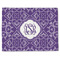 Lotus Flower Single-Sided Linen Placemat - Single w/ Monogram