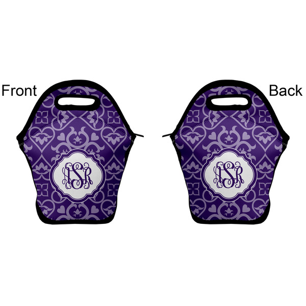 Lotus Flower Lunch Bag - Front and Back