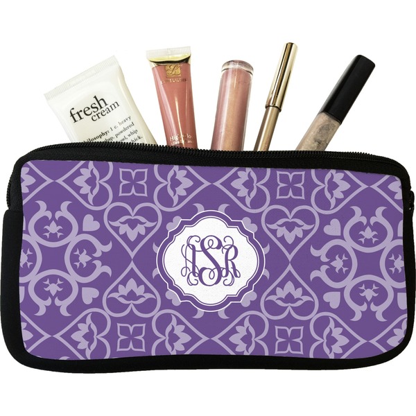 Custom Lotus Flower Makeup / Cosmetic Bag (Personalized)