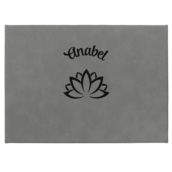 Lotus Flower Medium Gift Box with Engraved Leather Lid - Approval
