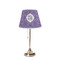 Lotus Flower Poly Film Empire Lampshade - On Stand
