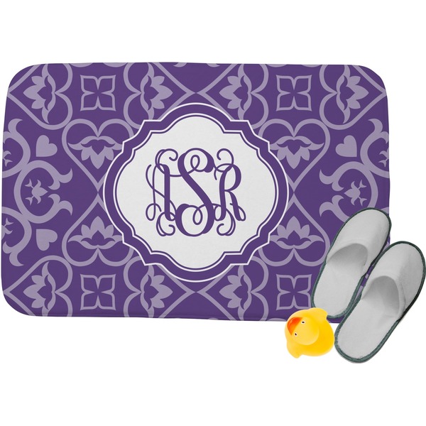 Custom Lotus Flower Memory Foam Bath Mat (Personalized)