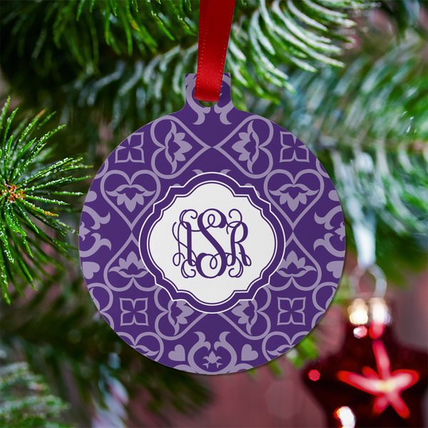 Lotus Flower Metal Ball Ornament - Lifestyle