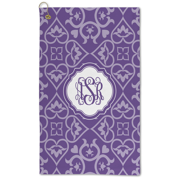 Custom Lotus Flower Microfiber Golf Towel - Large (Personalized)
