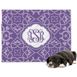 Lotus Flower Dog Blanket - Large (Personalized)