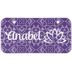 Lotus Flower Mini/Bicycle License Plate (2 Holes) (Personalized)