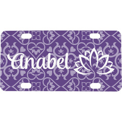 Lotus Flower Mini/Bicycle License Plate (Personalized)