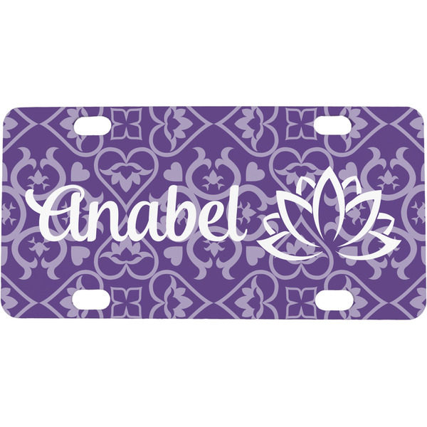 Custom Lotus Flower Mini/Bicycle License Plate (Personalized)