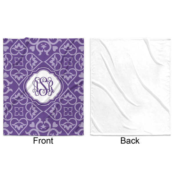 Lotus Flower Minky Blanket - 50"x60" - Single Sided - Front & Back