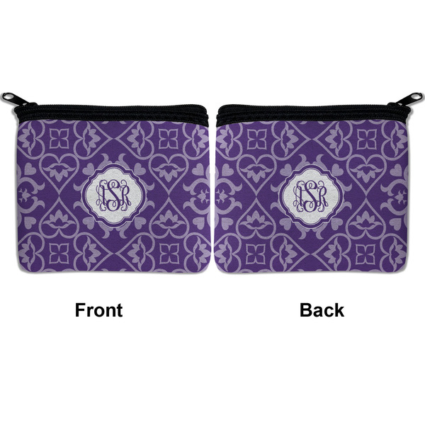 Lotus Flower Neoprene Coin Purse - Front & Back (APPROVAL)