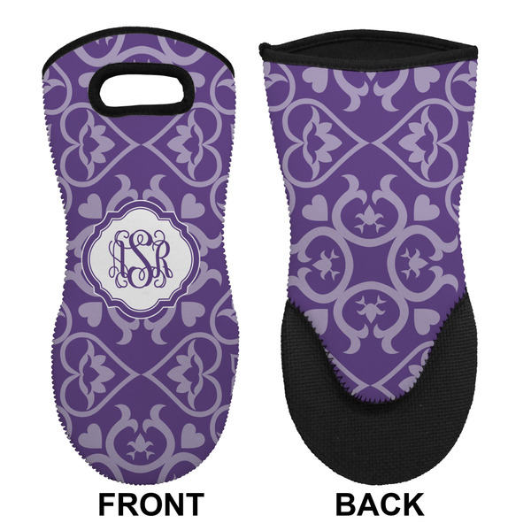 Lotus Flower Neoprene Oven Mitt (Front & Back)