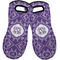 Lotus Flower Neoprene Oven Mitts - Set of 2 w/ Monogram