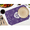 Lotus Flower Octagon Placemat - Single front (LIFESTYLE) Flatlay