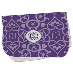Lotus Flower Burp Cloth - Fleece w/ Monogram