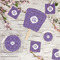 Lotus Flower Party Supplies Combination Image - All items - Plates, Coasters, Fans