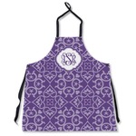 Lotus Flower Apron Without Pockets w/ Monogram