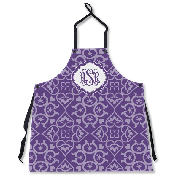 Custom Lotus Flower Apron Without Pockets w/ Monogram