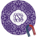 Lotus Flower Round Fridge Magnet (Personalized)