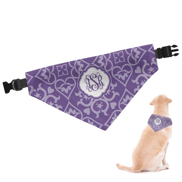 Custom Lotus Flower Dog Bandana - Large (Personalized)