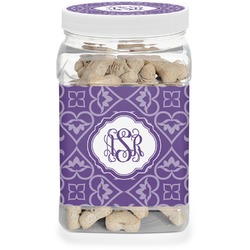 Lotus Flower Dog Treat Jar (Personalized)