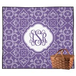 Lotus Flower Outdoor Picnic Blanket (Personalized)
